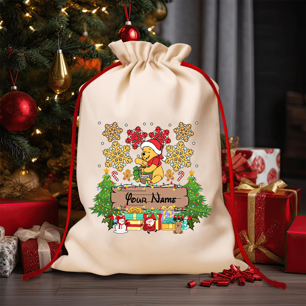 

1pc Customizable Christmas Drawstring Bag, , Satchel, , , , Unlined, For ,