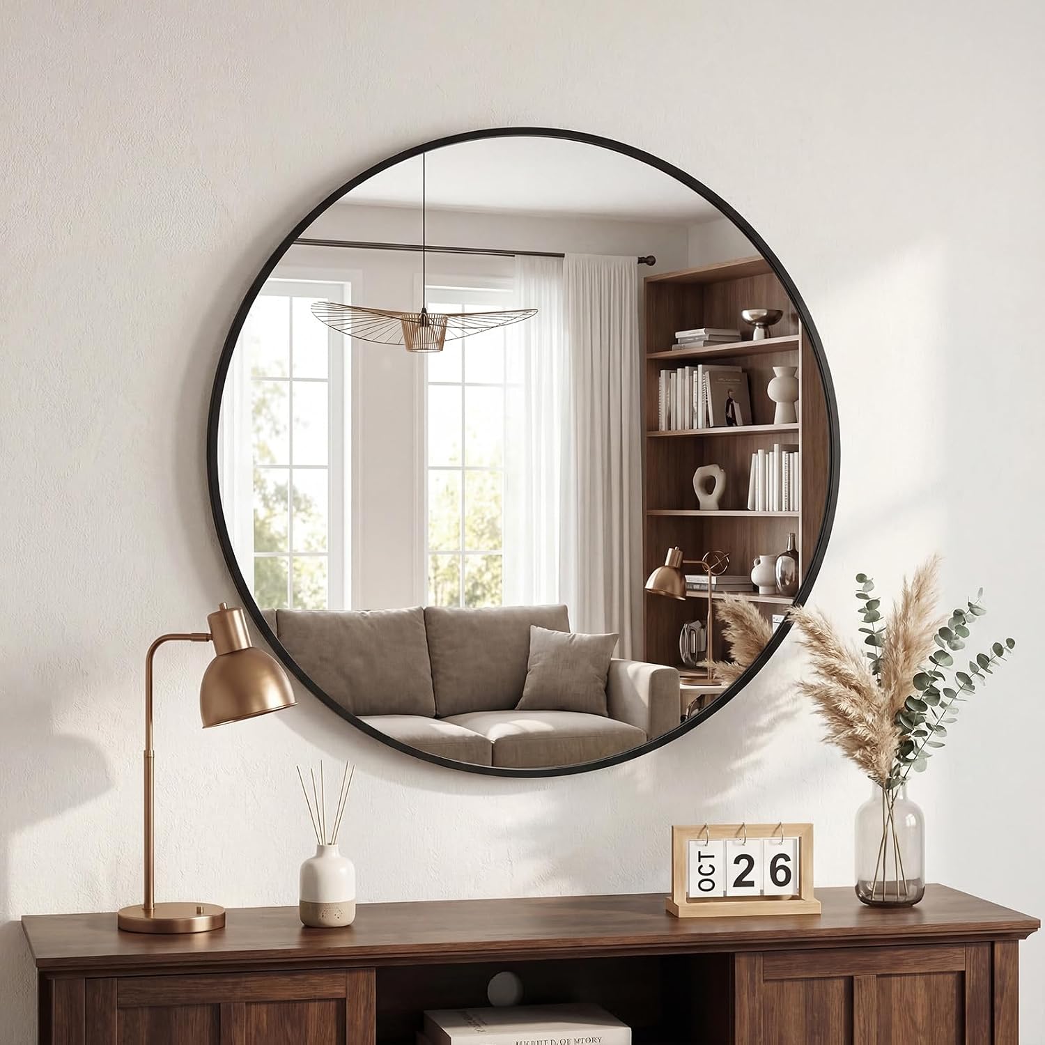 oval mirrors sold on Temu United States