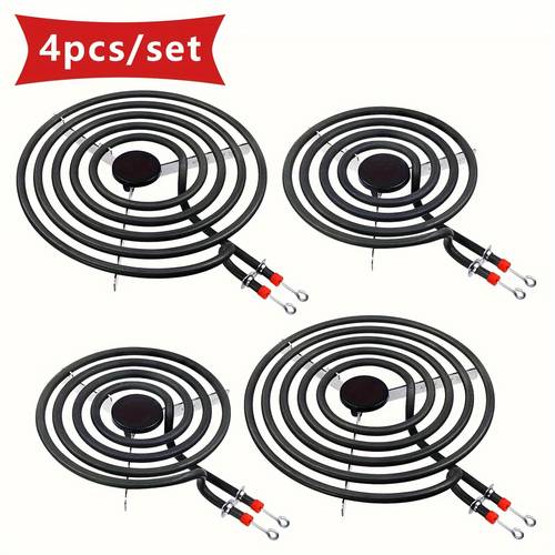 electric stove burner element set 2 mp21ya 8 inch stove burners and 2 mp15ya 6 inch stove burner elements compatible with frigidaire and stoves