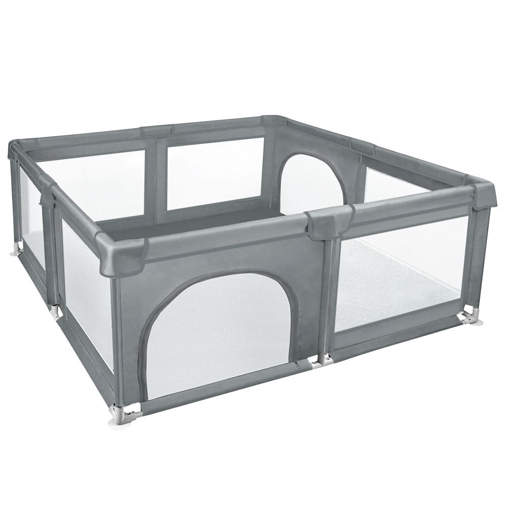 120*120*66cm Dog Pen, Pet Enclosure, Dog Play Area, Kennel, Suitable For Cats, Small To Medium-sized Dogs And Rabbits, Suitable For Use On Wooden Floors, Concrete, Tiles, Carpet And More.