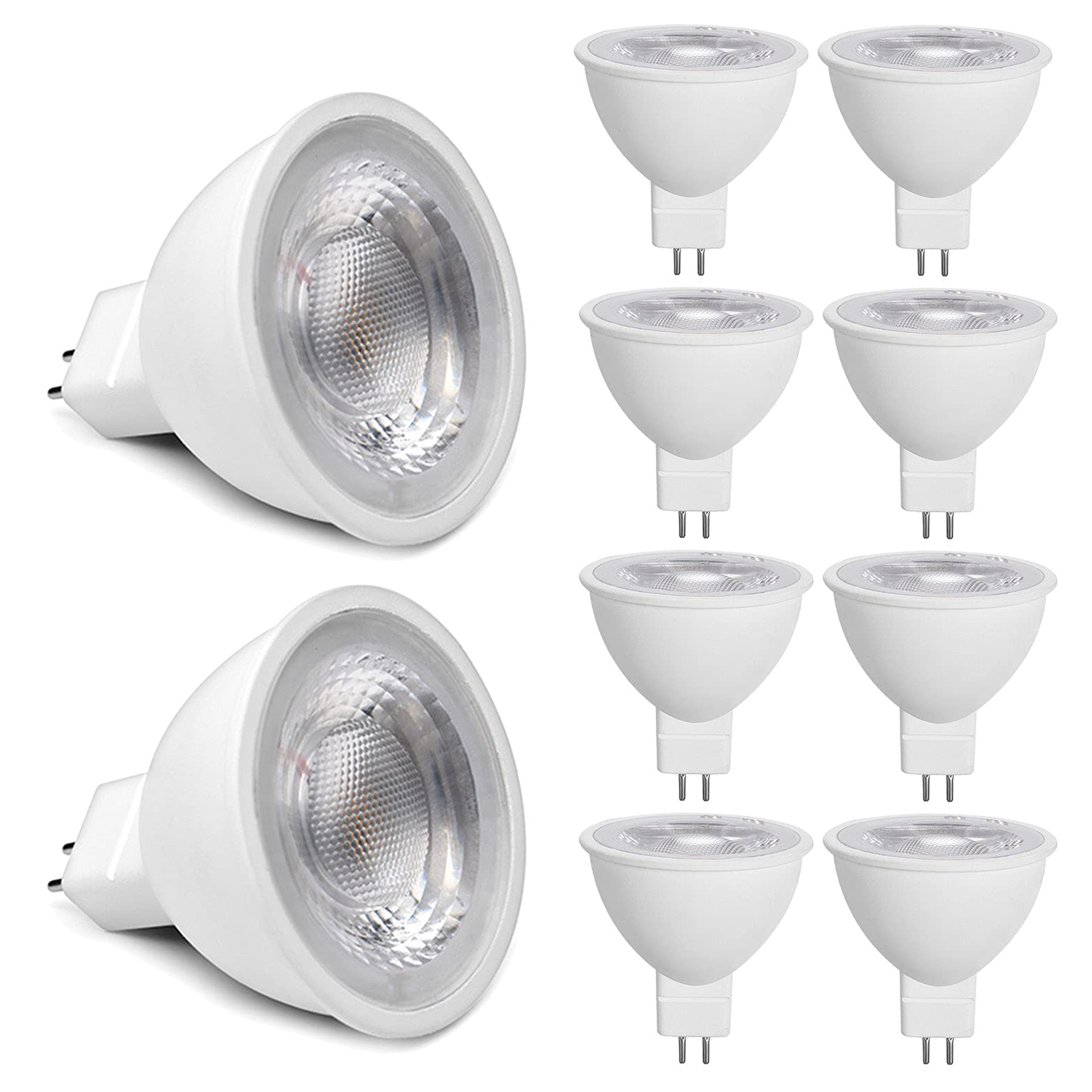 Image of 10pcs Gu4 Mr16 3w Led Spotlight, Replacement For 40w Halogen Reflector Bulbs, Warm White 3000k, Ac/ 12v Power Supply, Non-dimmable, 120° Beam Angle, Spotlight Led Bulb