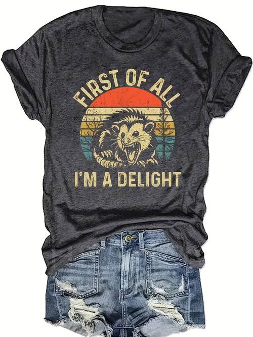 womens clothing womens loose fitting t shirt printed with jungle animal and letter patterns loose fit suitable for summer casual wear sizes 1xl 5xl round neck short sleeve top
