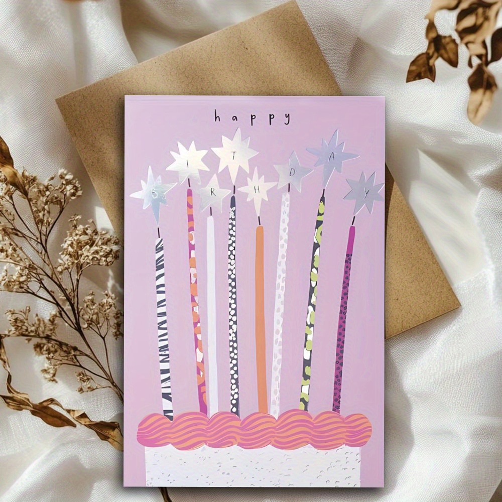 Image of A Cake Birthday Card Gift, Suitable For Any Occasion, An Ideal Present For , Brothers, Sisters, , Daughters, Husbands, , Girlfriends, And Wives