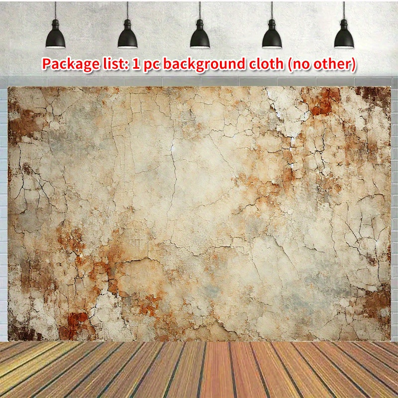 

1pc Vintage Rustic Polyester Backdrop, 100% Polyester Photography Background Cloth For Party, Birthday, Anniversary, Garden, Yard Decor, Photo Booth Props, Wall Hanging Sign, Universal Holiday Themes