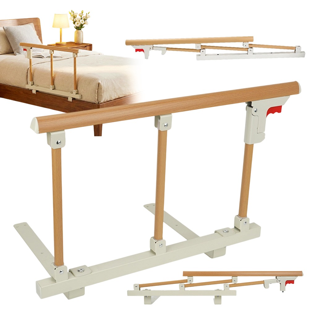 Image of Anti-slip Daily Support Handle, Bed Handrail With Load Capacity, Fall Protection Safety Rail For Elderly & Seniors, Adjustable Bed Cane For Getting Of Bed Daily