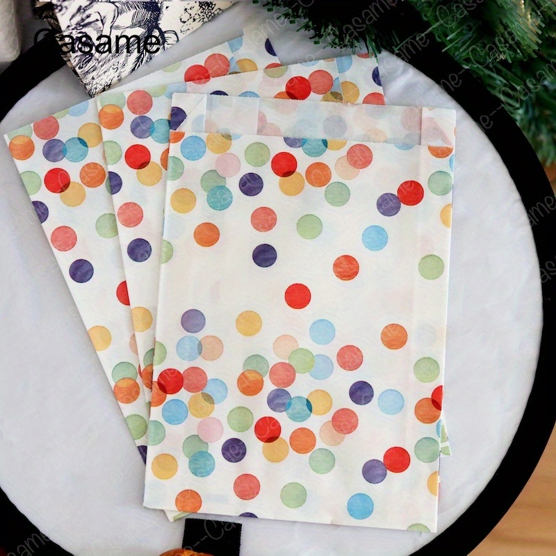 

10pcs 13x3.5x19cm Colorful Dots Gift Bags - Vibrant Party Favor Bags For , Weddings, And Birthdays - Stylish And Packaging For Small Gifts And Accessories