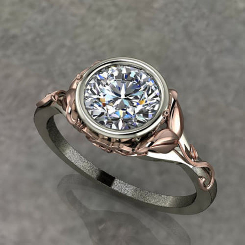 TEMU S925 Silver Mozambique Moissanite (with Certificate) Hot Selling New Classic Mirror Mozambique Moissanite Ring Women's Engagement Ring Jewelry