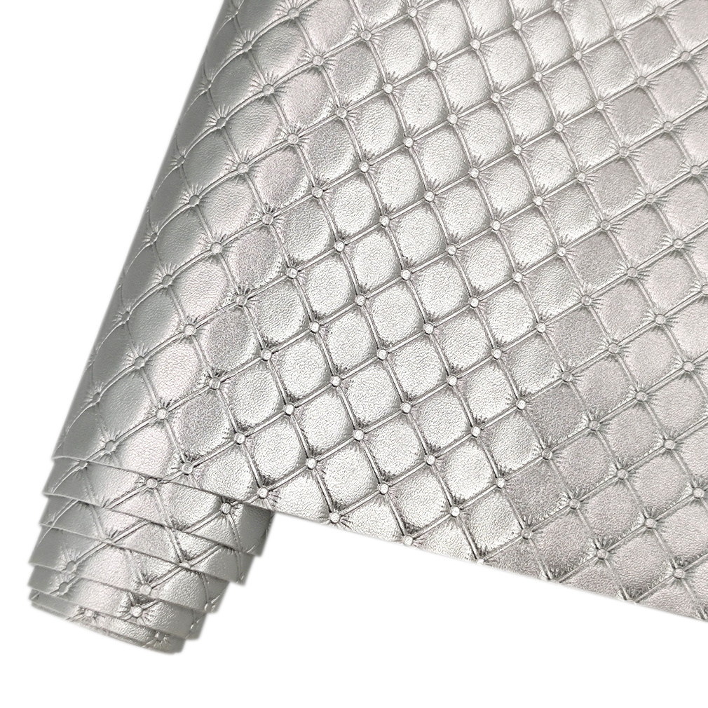 Image of Fv Vintage Diamond-quilted Pu Leather, 1 Roll, 30×135cm, For Handmade Diy Earrings, Bows, , Home Decor, And Sewing Crafts