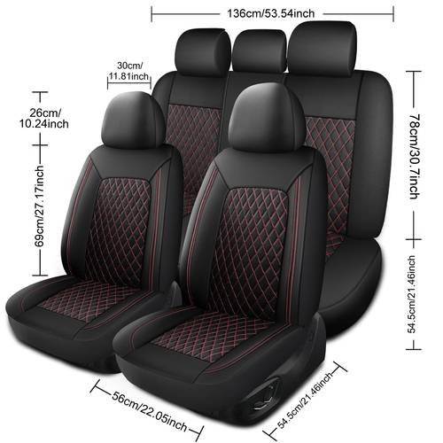 for toyota for 2005 2011 comfortable pu leather car seat covers breathable for summer and clean car seat protection covers suitable for most vehicles use