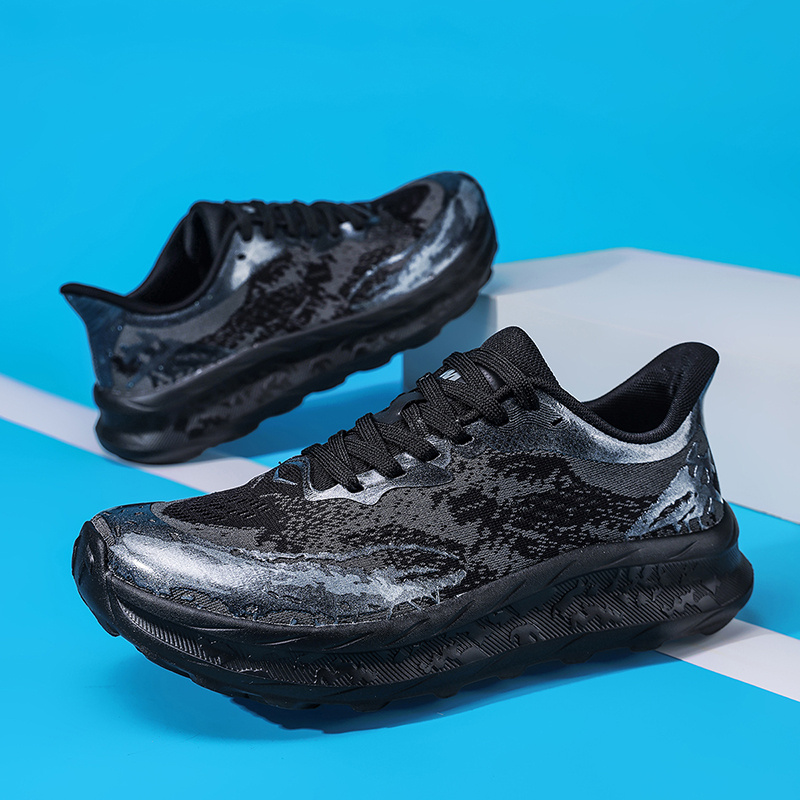 High-Quality Knit Upper Wide-Toe Sports Shoes