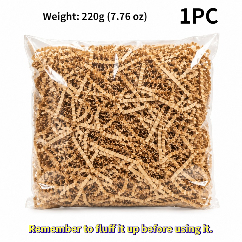 TEMU Paper Corrugated Filler, Lightweight And Fluffy Cushioning Material For Decorative Gift Box Filling, Wedding Favors, Handmade Gift Baskets,