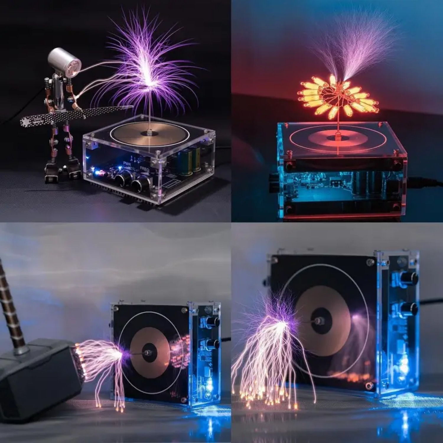 music coil arc plasma for tesla coil desktop toys science teaching set   experiment model birthday gift 15 years old boy gift Product details 4