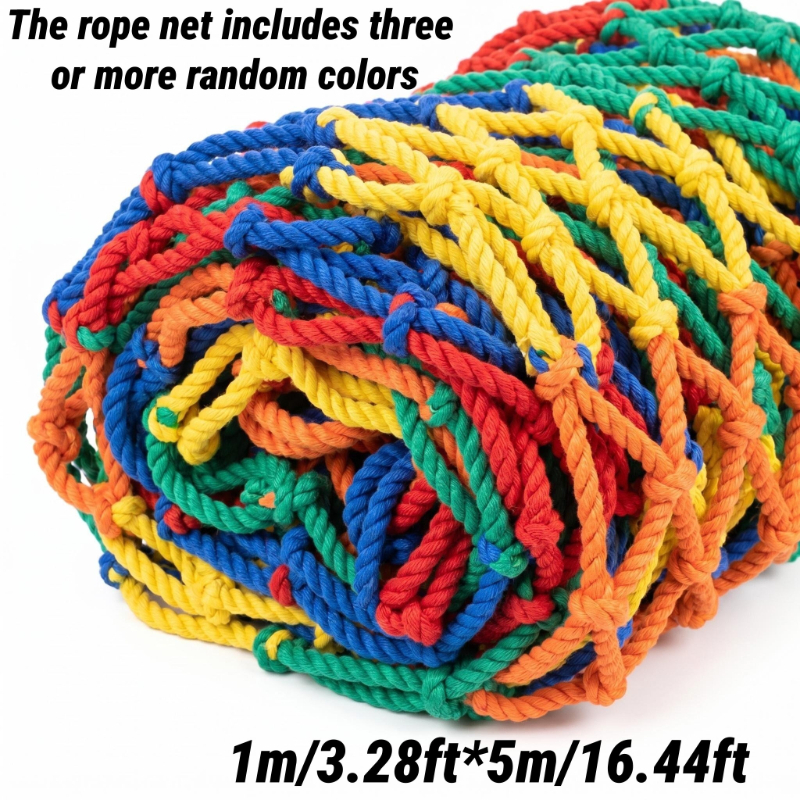TEMU Rete di colorata in nylon e poliestere per balconi, rete a maglia da 10 cm per ringhiere, scale, patio, giardino, e area per animali domestici