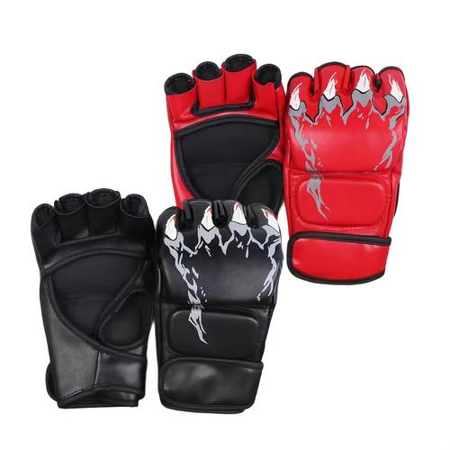 of professional split finger boxing gloves unisex adjustable pu coated training gloves suitable for beginners and professionals sports taekwondo muay thai and martial arts no length restrictions