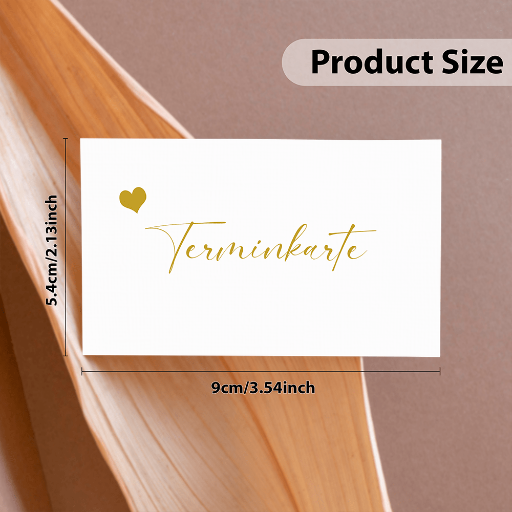 TEMU 60 Stück Glänzende Terminkarten mit , geeignet für Friseursalons, Sporttherapeuten, Nagelstudios und Massagebuchungen, Größe 3,3 x 2,1 Zoll,