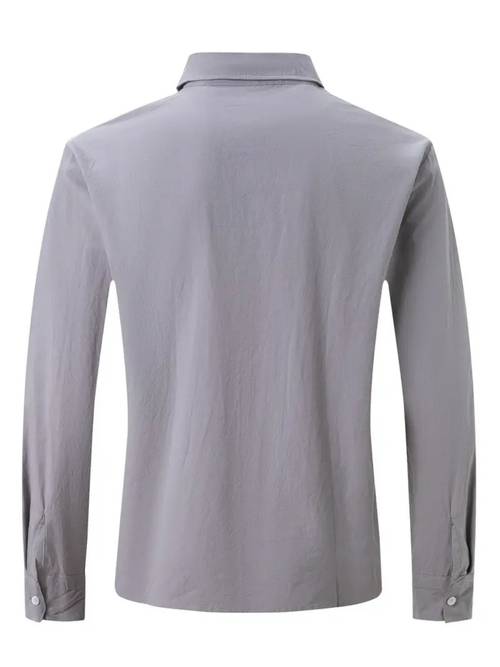 elegante set estivo 2 pezzi camicia in lino, design , tessuto traspirante, colori solidi , per uscite casual, chic