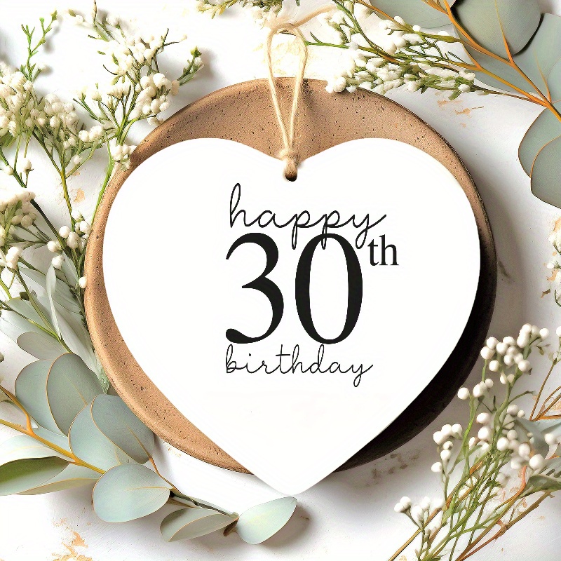 1pc 30th Birthday Gift Acrylic Keepsake For 30th Birthday Gift For Her Happy Birthday Gift For Friend Milestone Birthday Gift