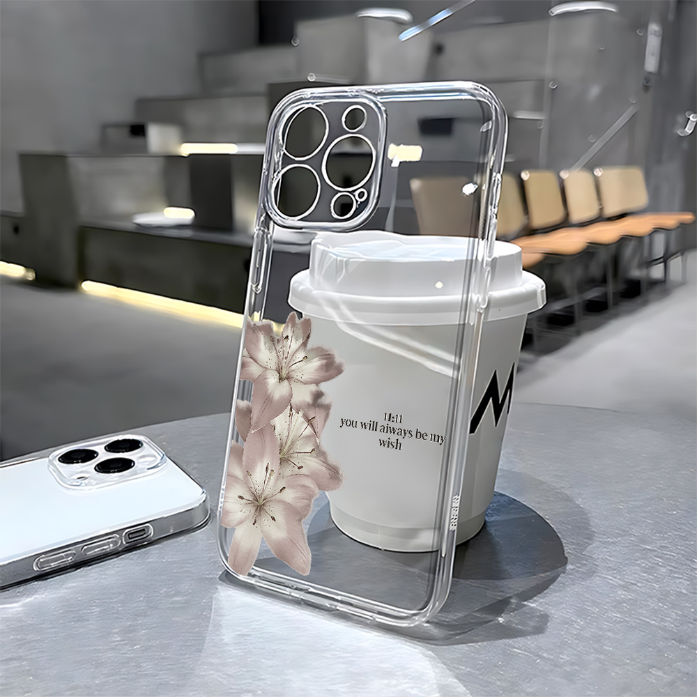 Etui za telefon - Eleganten ovitek za telefon s cvetličnim vzorcem, UV tiskom, združljiv z Iphone, vključno z 17PROMAX, 17AIR, 17PRO, 17,