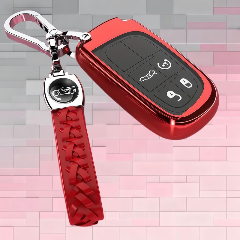 Soft Case, Suitable For Case, Free For Man Light For Big Commander Case, Big Cherokee Bag, Car Remote Control Keychain Cover, Tpu Protective Case, Key Pendant.