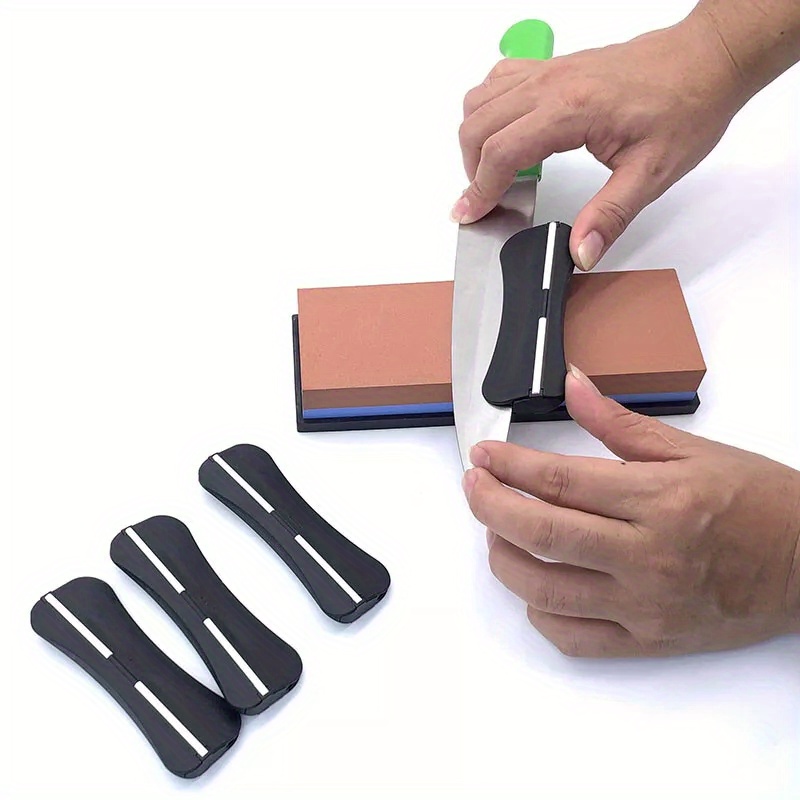 4pcs   black knife sharpener angle guide perfect assistance for grinding knife blade for kitchen restaurant outdoor