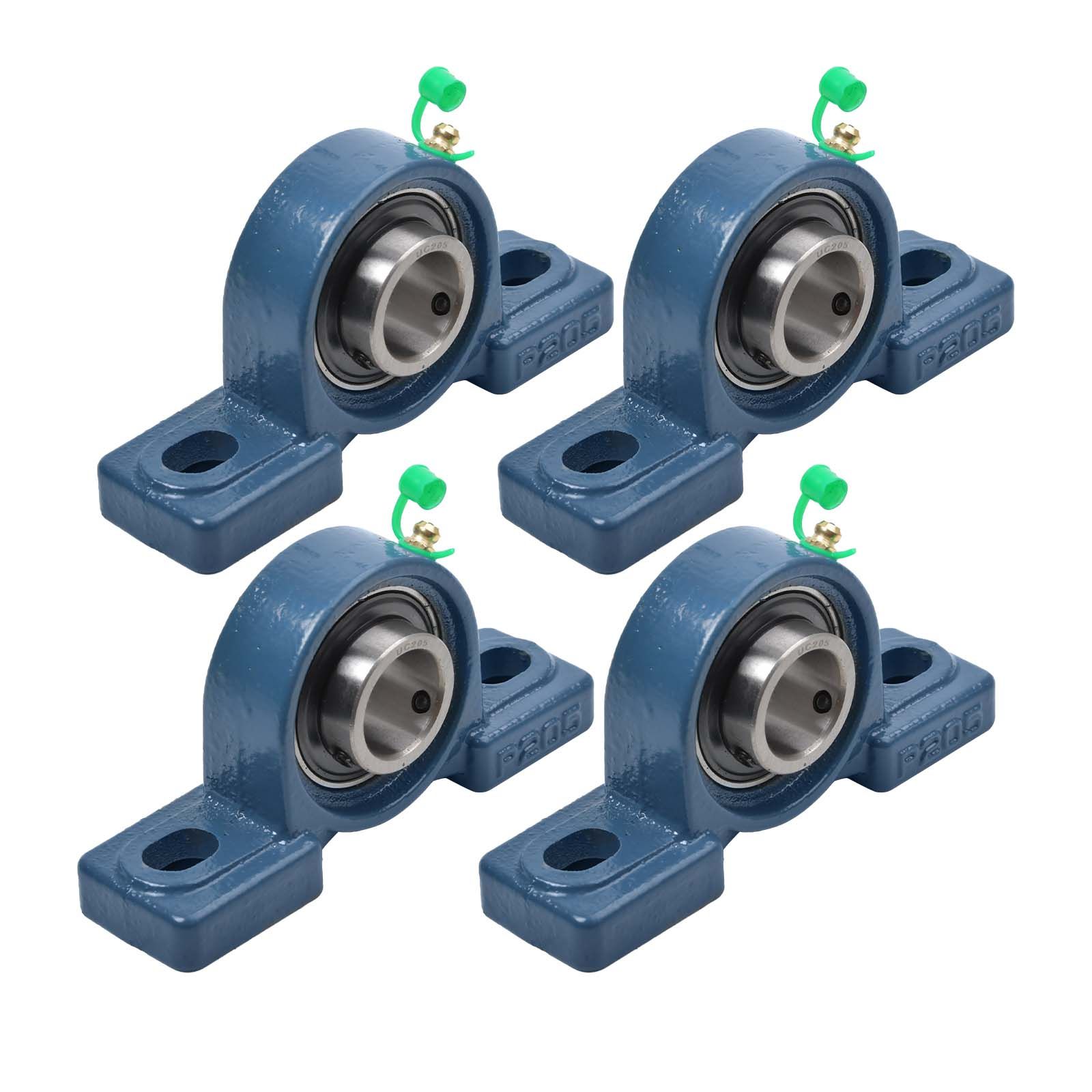 4pcs Ucp 205 For 25 Mm Shaft Housing Bearing Pillow Block