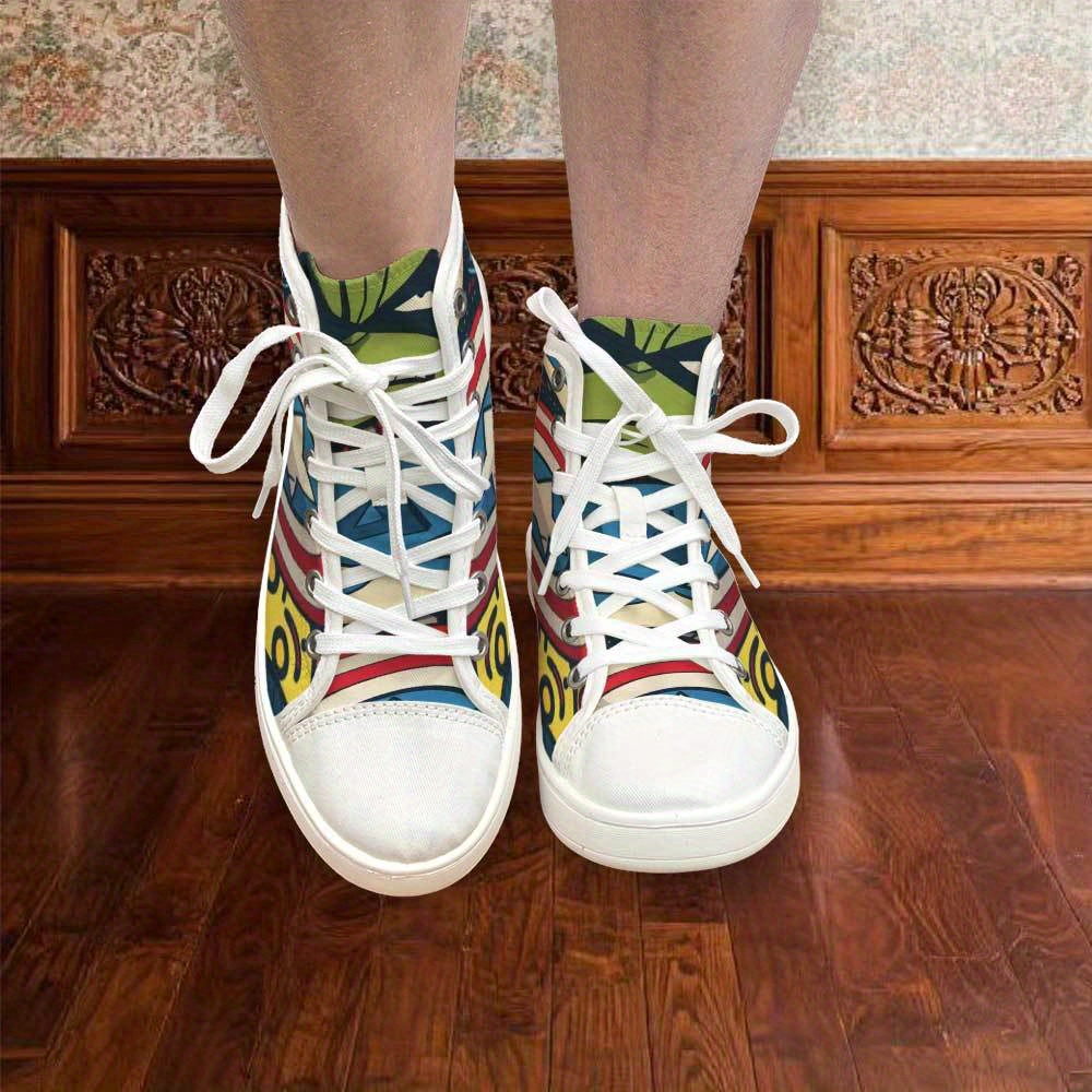 Sneakers, dames hoge veterschoenen