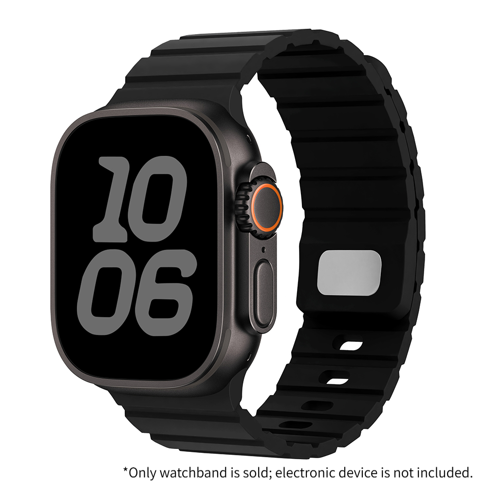 TEMU Silicone Watch Band Compatible With For Watch S12 S11 S10 6 5 4 3 2 1 Se , Magnetic Release Strap, Color, Adjustable Wristband,