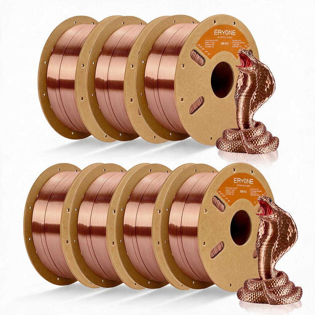 Eryone Pla 3d Printing Filament 7 Rolls, 7kg 1.75mm +/-0.03mm, Easy And Transition