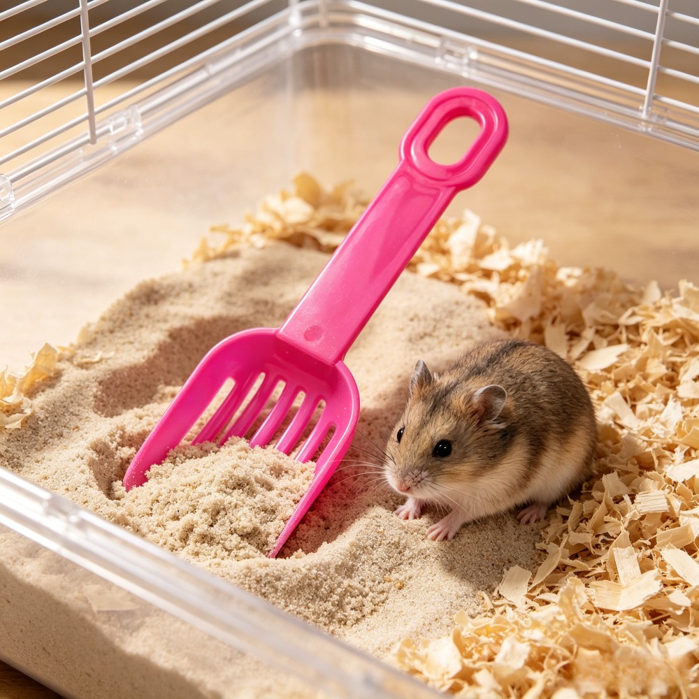 3pcs Mini Handheld Broom & Dustpan Set for Small Pets