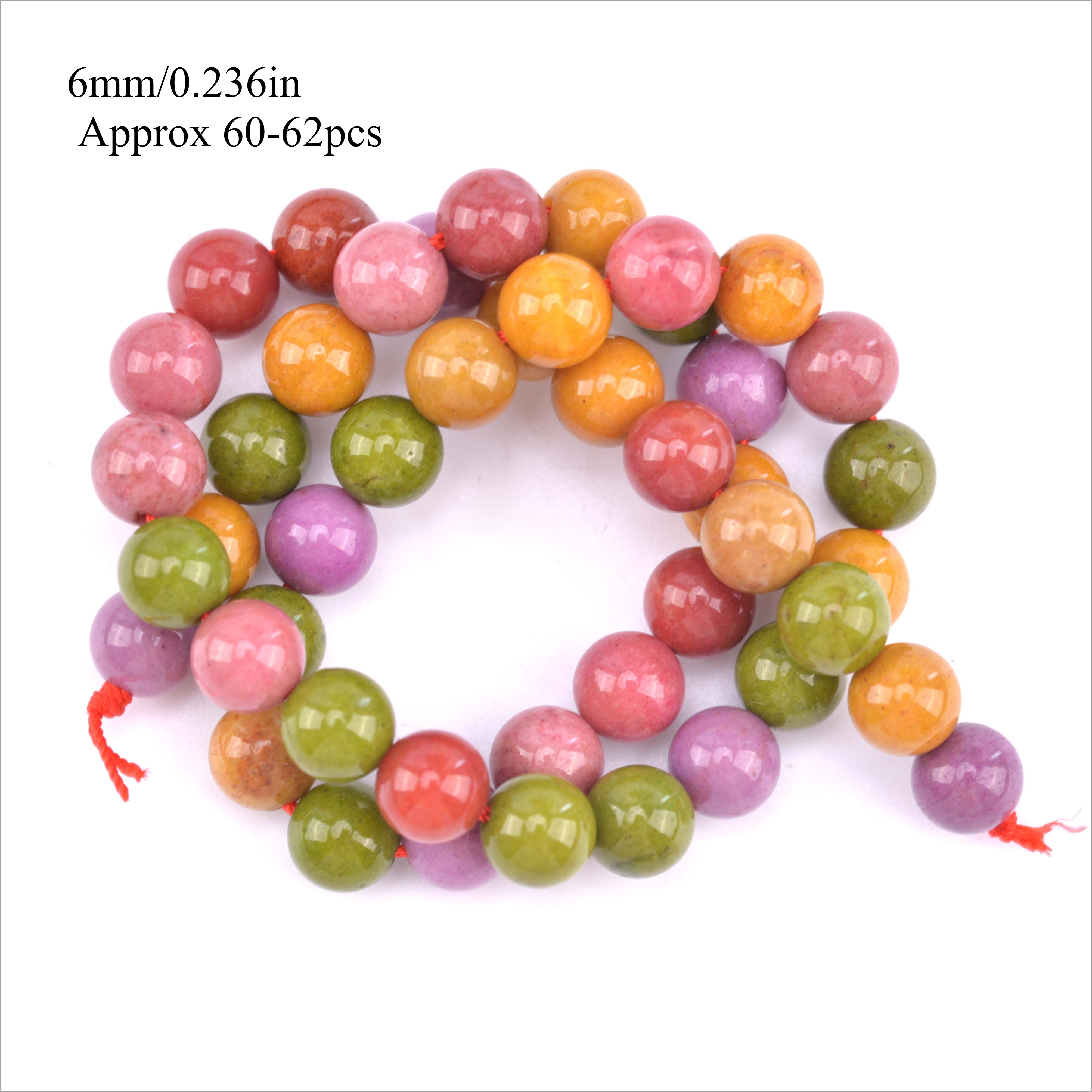 TEMU Perles en Naturelle d'Alashan - Fil Complet Dispersé - Haute Qualité pour Création de Bijoux DIY - Collier Bracelet 6/8/10mm