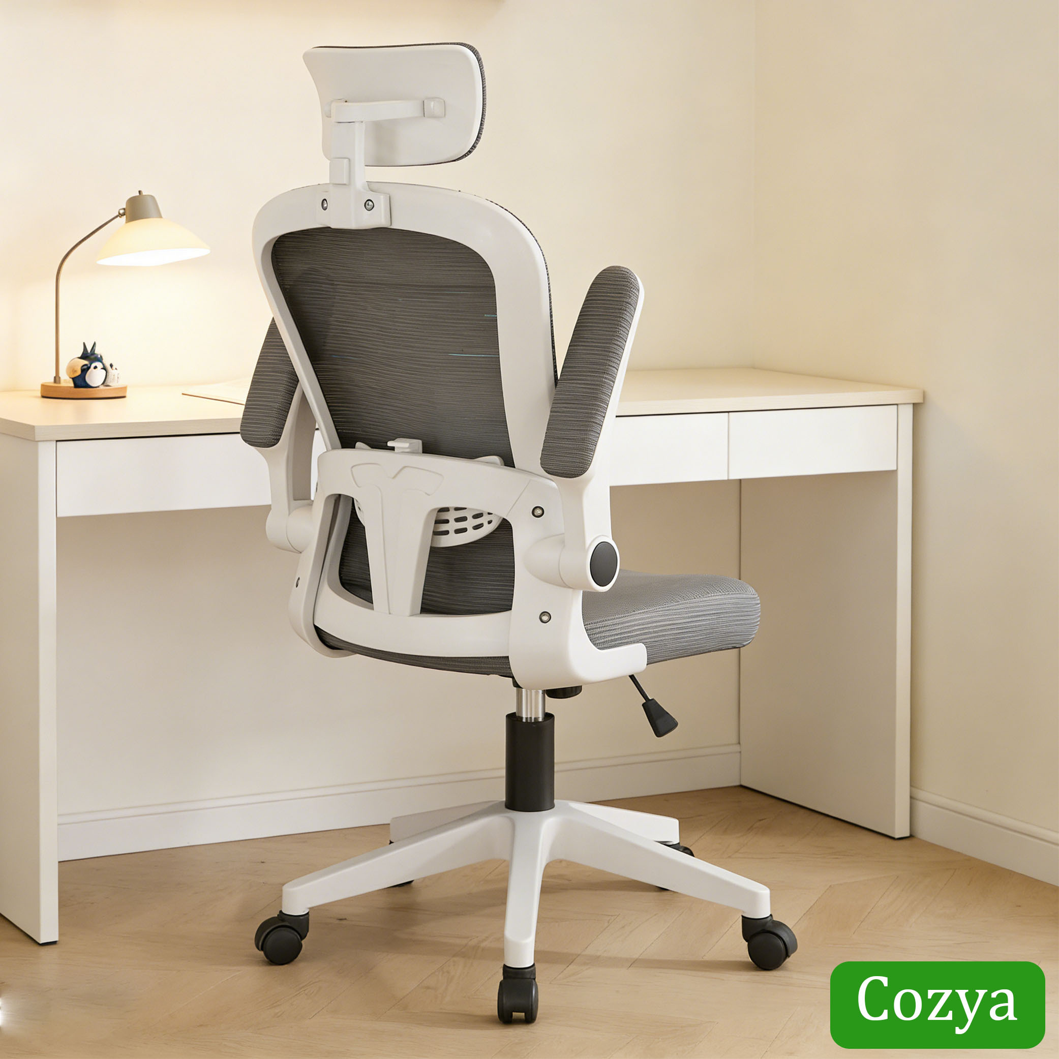 Chaise De Bureau Ergonomique Deuba Réglable - Accoudoirs Et Soutien Lombaire - Neuf
