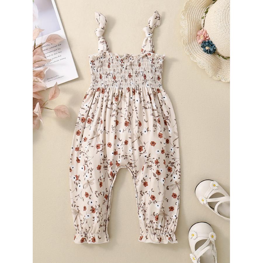 

Infant Sleeveless Smocked Pants One- Outfit Summer Clthes