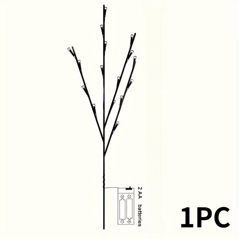 TEMU 1pc Branch Lights - Wedding Interior Decoration Lighting, Birthday And Christmas - Fairy Tale Lights With Branch Design