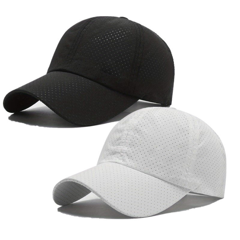 TEMU 2pcs Casquette de baseball respirante printemps été Homme Loisirs extérieurs Séchage rapide Casquette de baseball Chapeau de soleil Chapeau de