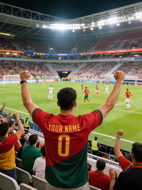 mens portugal style football jersey red and green diagonal stripe quick dry breathable sports t shirt for fans spectating and training this jersey is the and green color scheme of the portuguese team