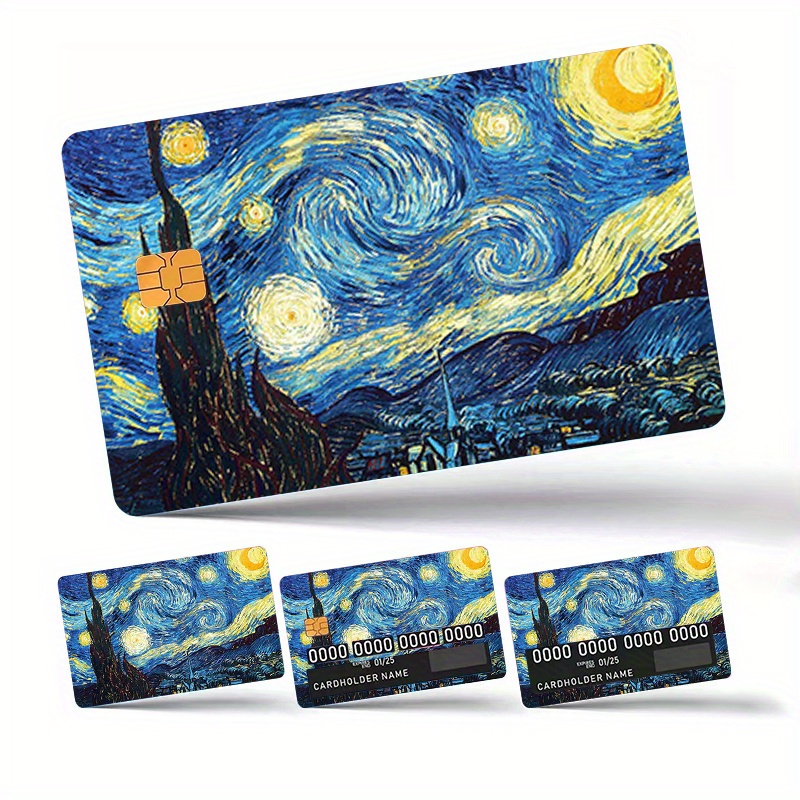 TEMU Credit Card Stickers Ultra-thin Scratch Resistant Non-slip Bank Card Decorative Mask
