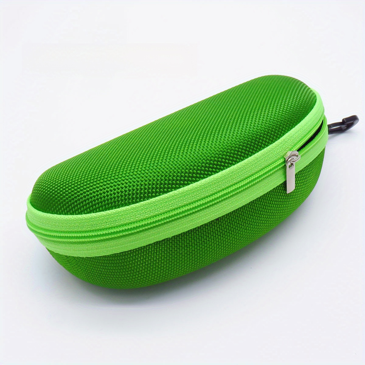 1pc Fashion Colorful Fashion Glasses Case With Eva Hook, Zippered Eyewear Box For Cycling Glasses And Sun Shades