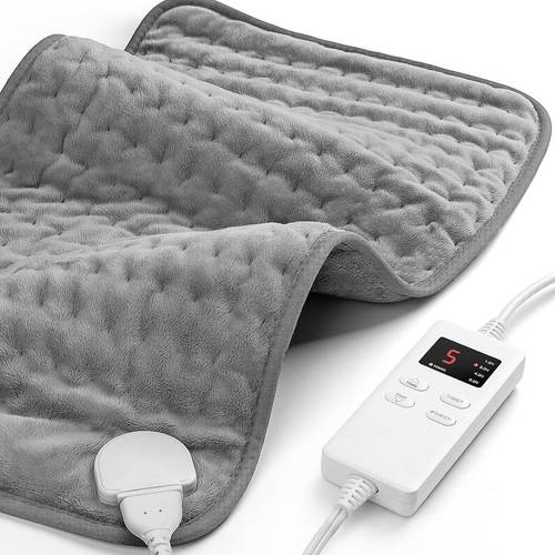 electric heating pad 12x24inch with 6 temperature 4 heating levels options auto shut off suitable for neck shoulders back leg machine washable heater ideal for men women christmas gift