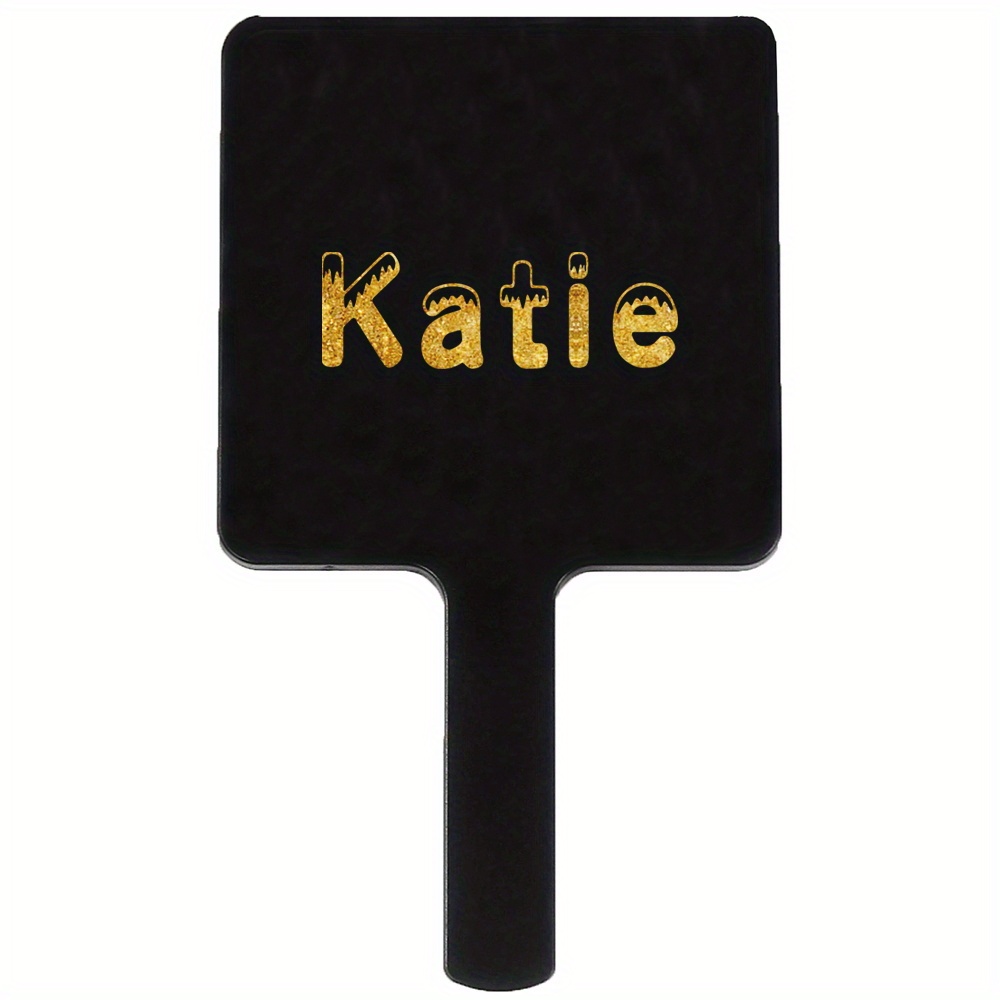 Customized Name Handheld Mirror with Handle