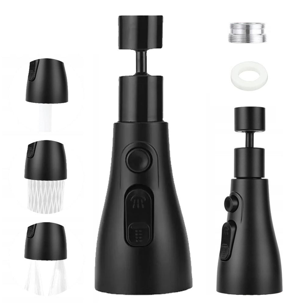 Image of Kitchen Extension With 360° Rotating Spout, With 3 360° Rotation Water- Stainless Steel, Water Tap Extension, Kitchen Taps For Sinks, Cleaning, Water , Kitchen Tap , For Kitchen/ Bathroom Tap