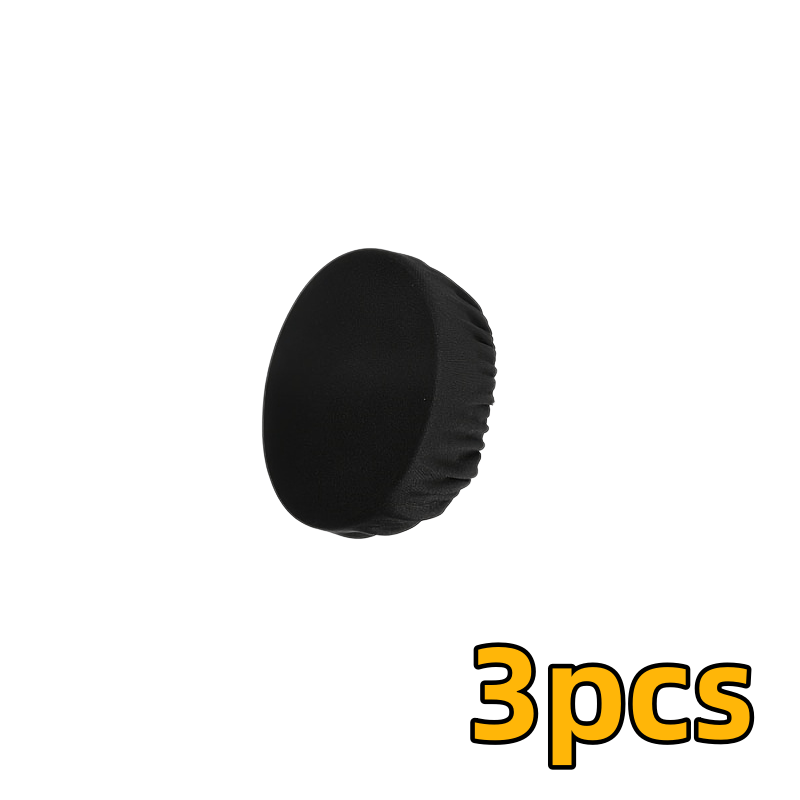 TEMU Set da 3 copricuscini per auricolari in Lycra elasticizzato, adatti per cuscinetti rotondi da 6-8,5 cm, protettivi per cuscinetti -sudore e