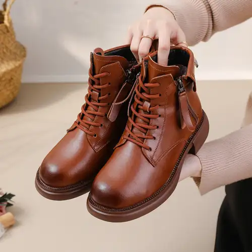 genuine leather boots for women sold on Temu United States genuine leather boots for women sold on Temu United States