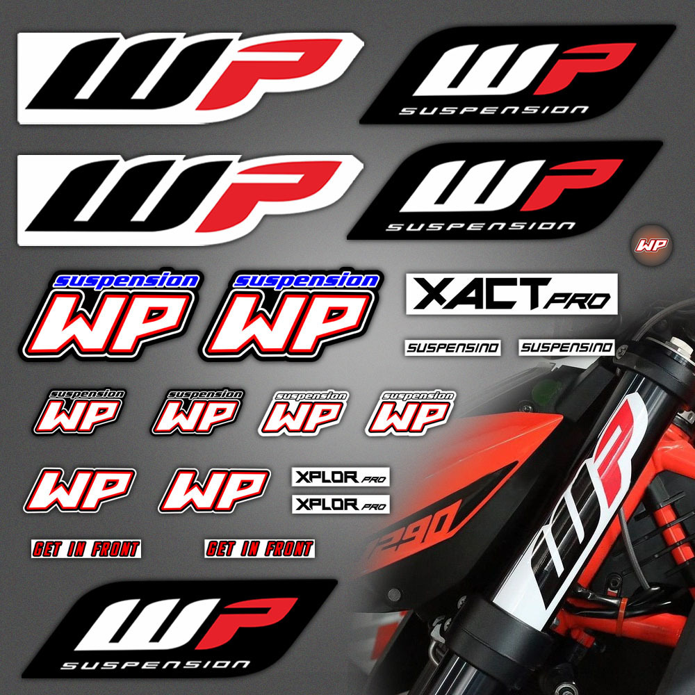 

Wp Moto Sticker Accessory Laser Rainbow Suspension Modification Decoration Motorcycle Waterproof Decal