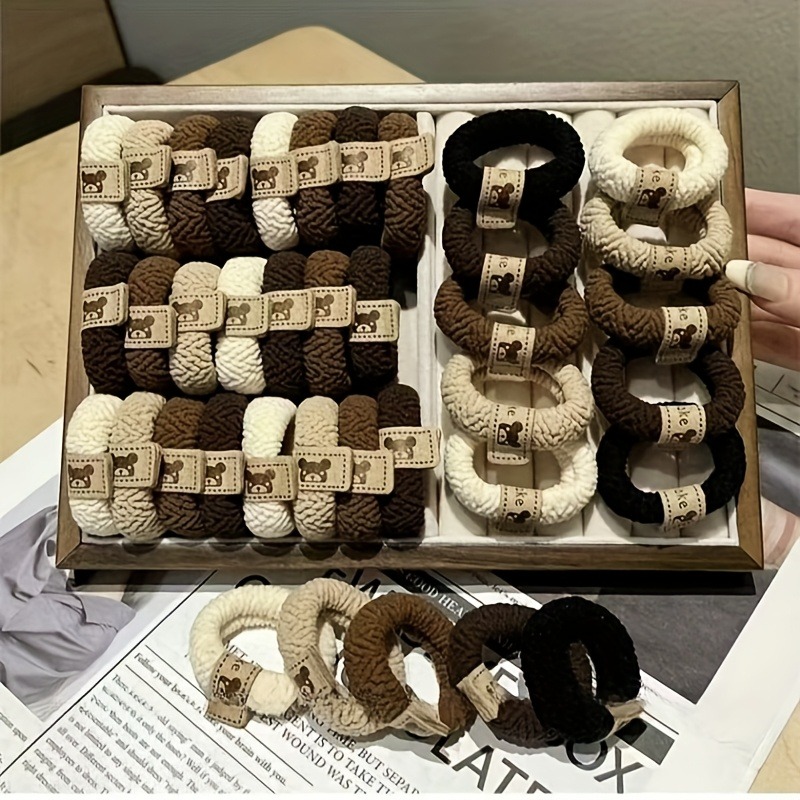 E-shop 2026 Neue High-End Haargummis für Damen, 4/8er-Pack, Langlebige Elastische Haaraccessoires