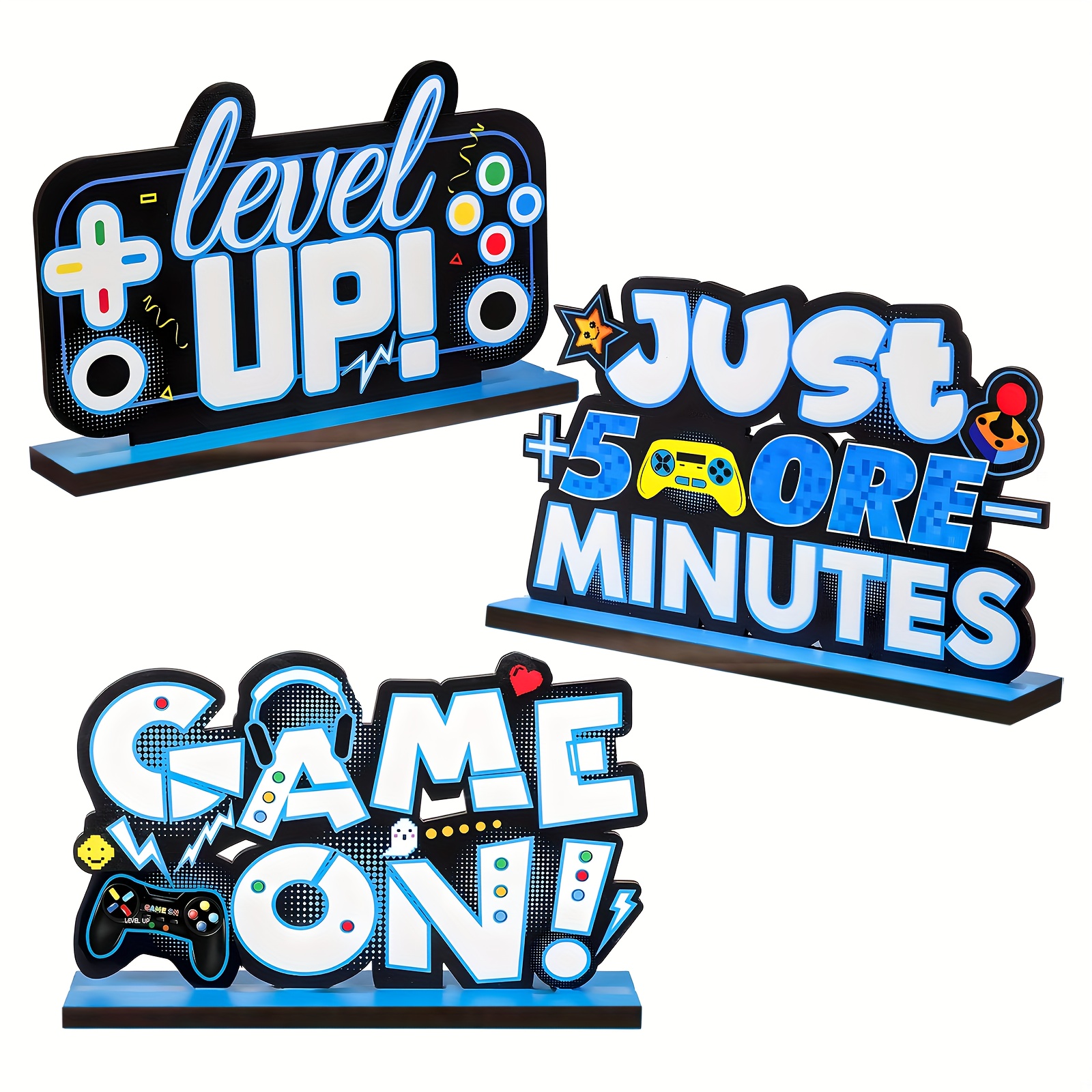 TEMU Piano 2D, Stampa Piano 2D, Decorazione in Legno, 3 Set, Decorazione Console di Gioco, con Aggiornamento Controller, Decorazione Intrattenimento