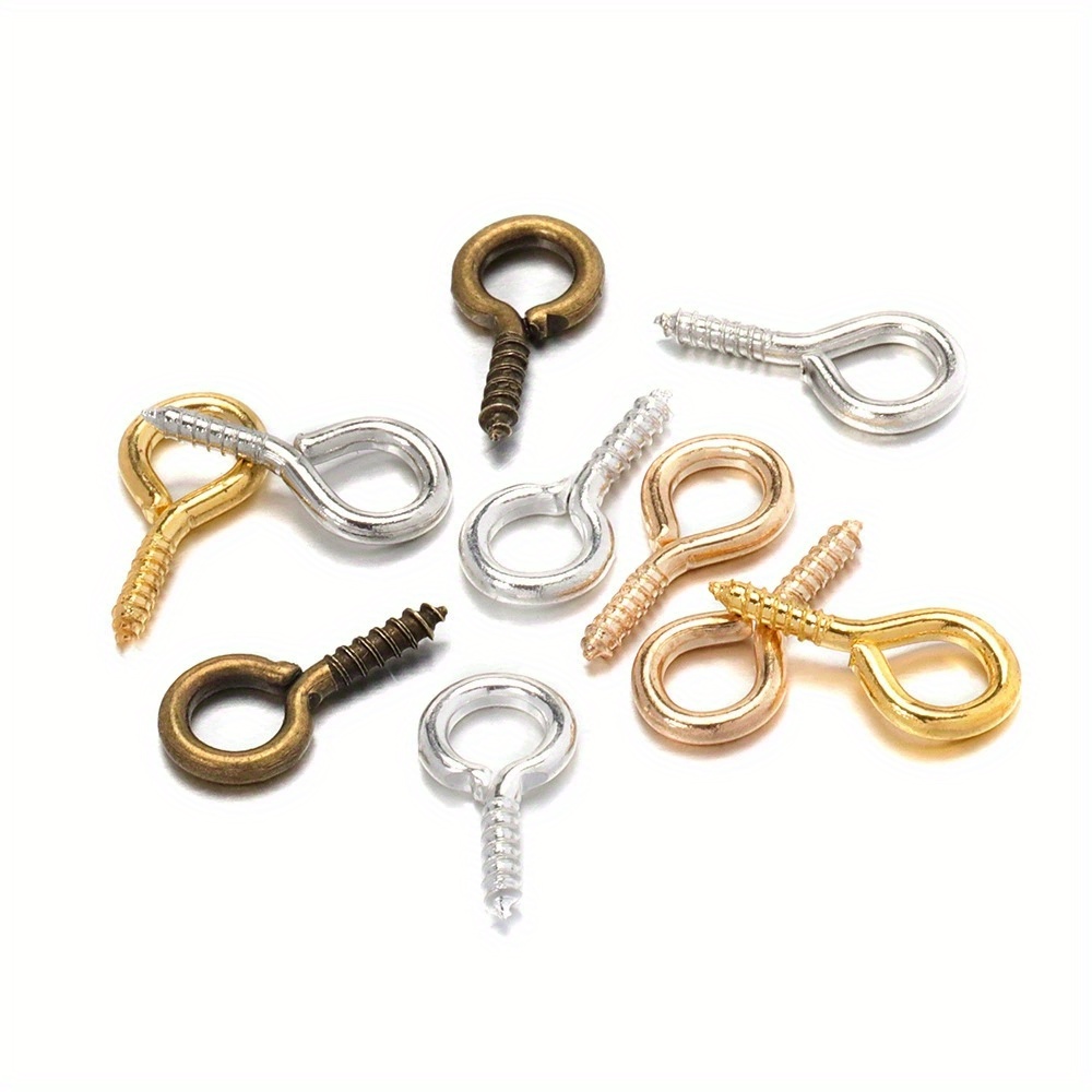 150pcs/pack 4*8mm/5*10mm Mini Pins, Eye Pins For Jewelry Pendants And Charms, Making Accessories