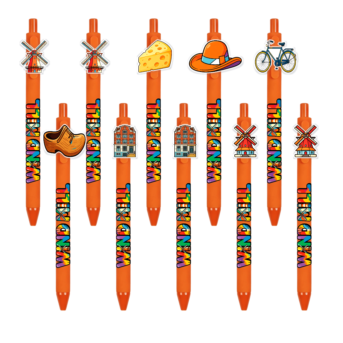 TEMU 10 stuks Element Thema Unisex Pennen, Zwarte Inkt Cadeau Pennen