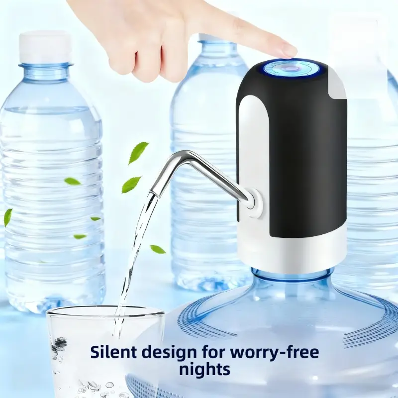 dispensador de agua eléctrico inteligente para el hogar con bomba de carga usb - dispensador de agua portátil para botellas de 11.36-18.93l, compatible con garrafones de plástico/vidrio, diseño compacto para botellas y jarras de agua , grifo dispensador de agua 0