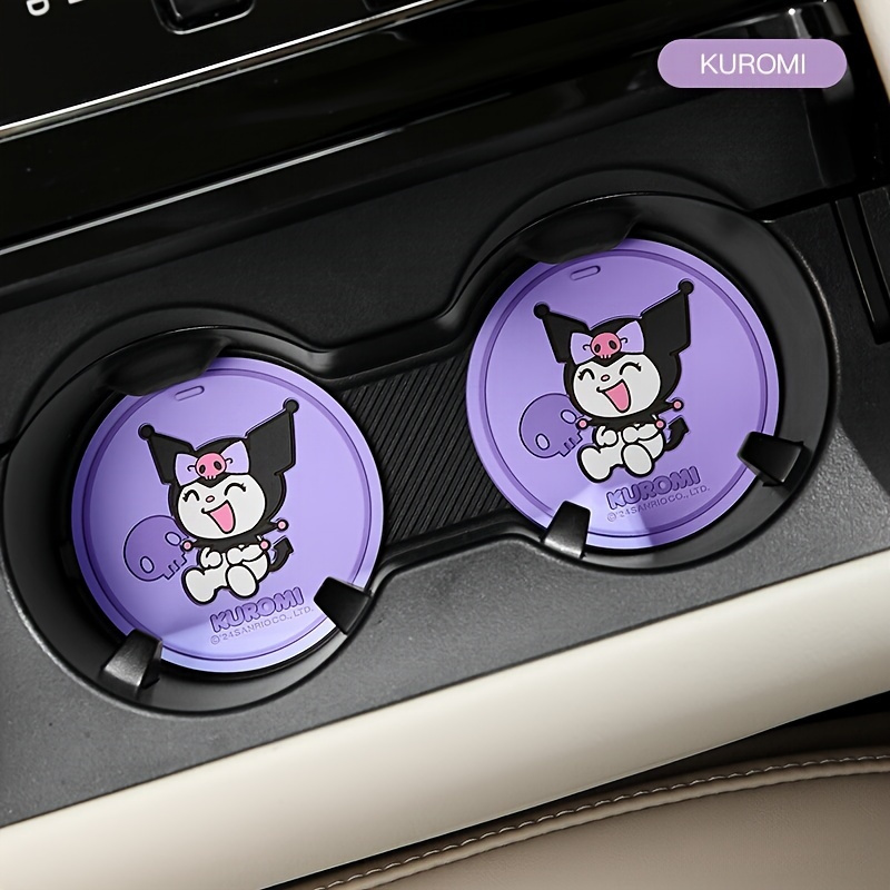 

2 Sets - Sanrio Kuromi, Kt Cat, Melody, Dog Car Anti Slip Coaster, Car Coaster, Car Multi Functional Storage Insulation Pad, Protective Pad, Car Decoration. [authorized]