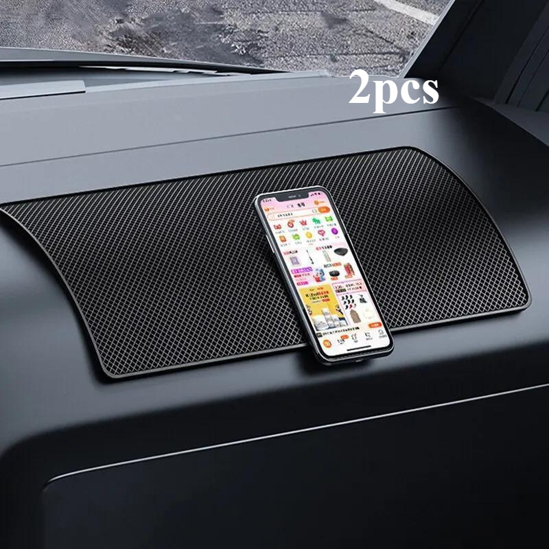 E-shop 1/2 Stück Auto -Rutsch-Matte Klebefolie -Rutsch PVC-Pads Hitzebeständig Auto-Armaturenbrett Handy-Brillenhalter Auto-Styling Innenraum